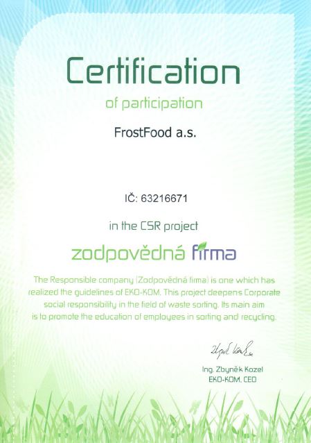 Projekt zodpovědná firma