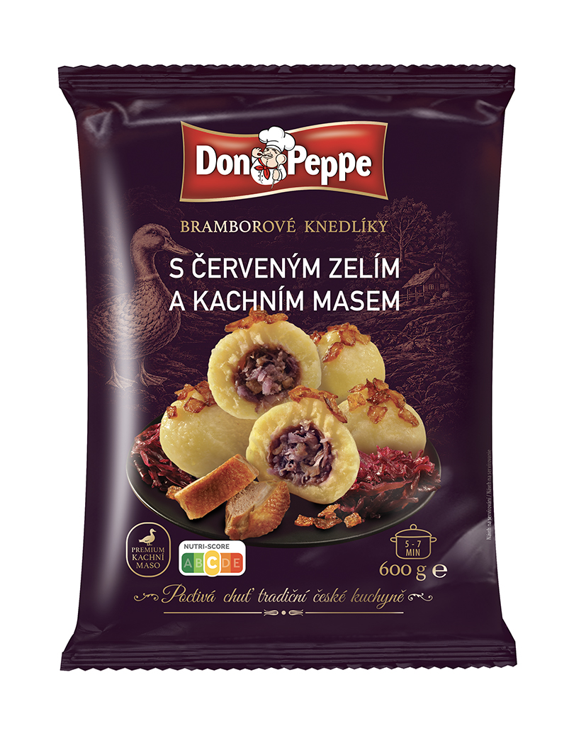 Don Peppe Bramborové knedlíky s červeným zelím a kachním masem 600g