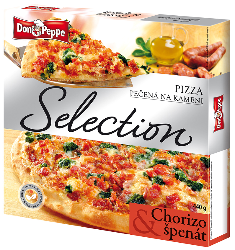 Don Peppe Selection pizza Chorizo & špenát 440 g