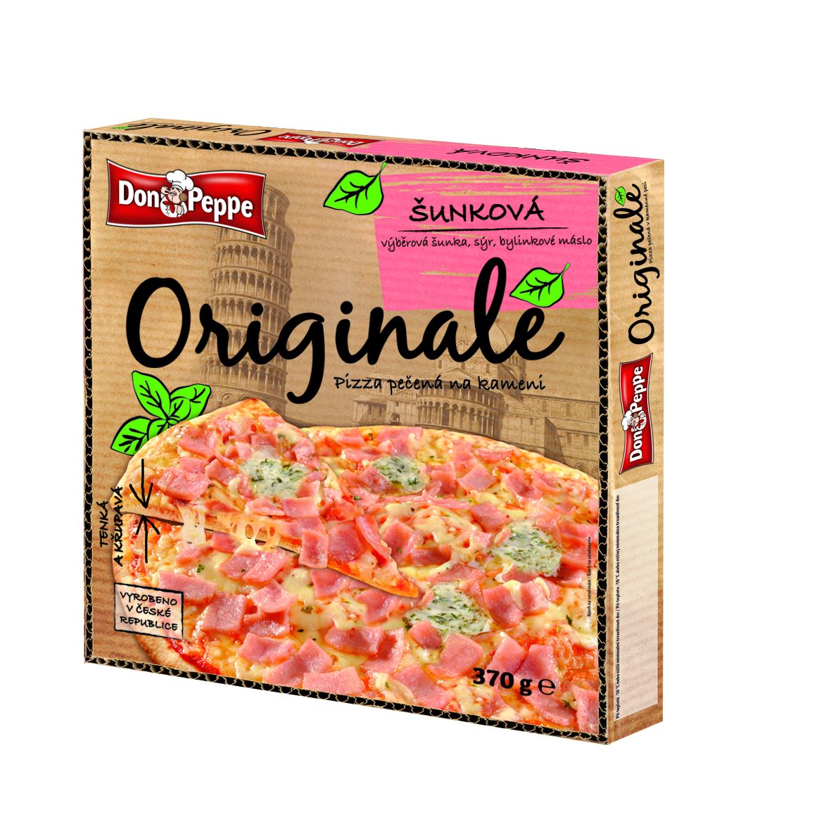 Don Peppe Originale pizza Šunková 370 g