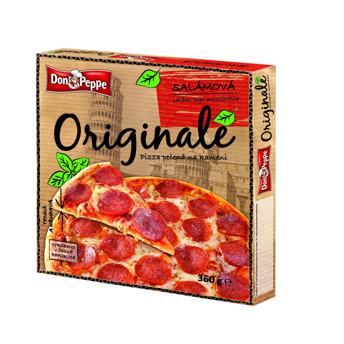 Don Peppe Originale pizza Salámová 360 g